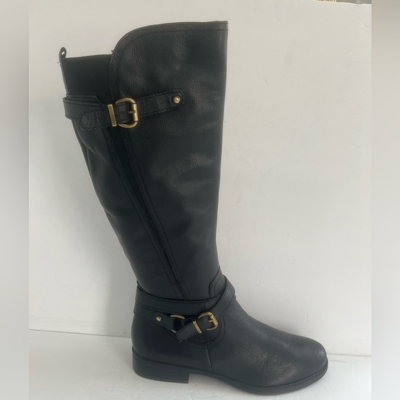 NATURALIZER Women’s June Black Leather Riding Knee High Boots Size 9.5 NEW - Picture 4 of 11